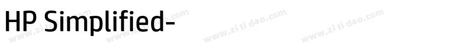 HP Simplified字体转换